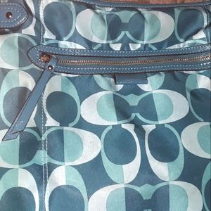 Blue Coach purse